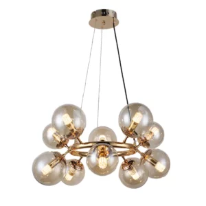 UVAE HANGLAMP | 10 LICHT | FRENCH GOLD