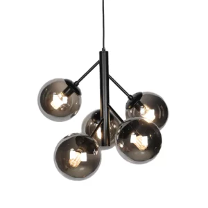 UVAE HANGLAMP | 5 LICHT | ZWART